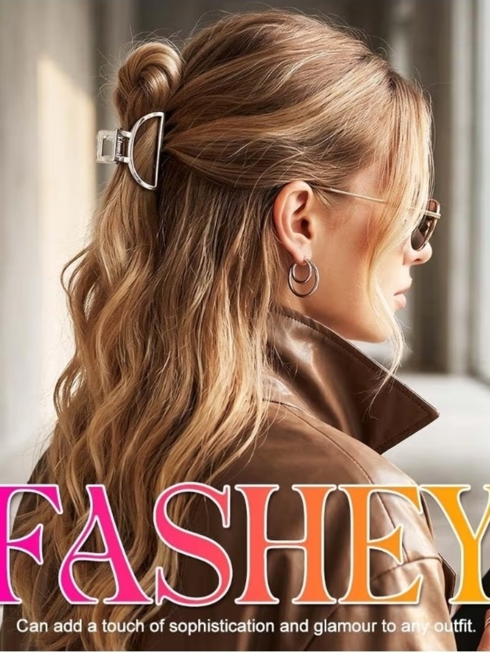 Silver Hair Claw Clip - Sleek Half-Up Hair Accessory BNIB